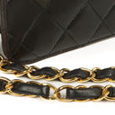 Chanel Medium Classic Black Quilted Lambskin Single Flap Bag With 24K Gold-Plated Hardware