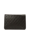 Chanel Medium Classic Black Quilted Lambskin Single Flap Bag With 24K Gold-Plated Hardware