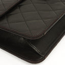 Chanel Medium Classic Black Quilted Lambskin Single Flap Bag With 24K Gold-Plated Hardware