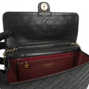 Chanel Medium Classic Black Quilted Lambskin Single Flap Bag With Gold-Tone Hardware