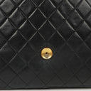 Chanel Medium Classic Black Quilted Lambskin Single Flap Bag With Gold-Tone Hardware