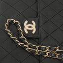 Chanel Medium Classic Black Quilted Lambskin Single Flap Bag With Gold-Tone Hardware