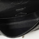 Chanel Medium Classic Double Flap Bag Black Quilted Caviar Leather With Silver-Tone Hardware, 2010-2011