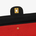 Chanel Medium Classic Double Flap Bag Black Quilted Jersey With 24K Gold-Plated Hardware
