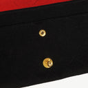 Chanel Medium Classic Double Flap Bag Black Quilted Jersey With 24K Gold-Plated Hardware