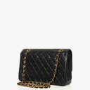 Chanel Medium Classic Double Flap Bag Black Quilted Lambskin With 24K Gold-Plated Hardware