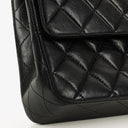 Chanel Medium Classic Double Flap Bag Black Quilted Lambskin With 24K Gold-Plated Hardware