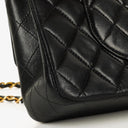 Chanel Medium Classic Double Flap Bag Black Quilted Lambskin With 24K Gold-Plated Hardware