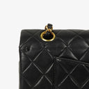 Chanel Medium Classic Double Flap Bag Black Quilted Lambskin With 24K Gold-Plated Hardware