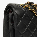 Chanel Medium Classic Double Flap Bag Black Quilted Lambskin With 24K Gold-Plated Hardware