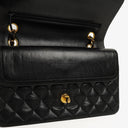Chanel Medium Classic Double Flap Bag Black Quilted Lambskin With 24K Gold-Plated Hardware