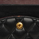 Chanel Medium Classic Double Flap Bag Black Quilted Lambskin With 24K Gold-Plated Hardware