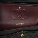Chanel Medium Classic Double Flap Bag Black Quilted Lambskin With 24K Gold-Plated Hardware