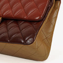 Chanel Medium Classic Double Flap Bag Brown Multicolor Quilted Lambskin With Aged Gold-Tone Hardware