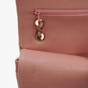 Chanel Medium Classic Double Flap Bag Pink Quilted Caviar Leather With 24K Gold-Plated Hardware