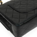 Chanel Medium Classic Lambskin Double Flap Bag With 24K Gold-Plated Hardware