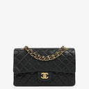 Chanel Medium Classic Lambskin Double Flap Bag With 24K Gold-Plated Hardware