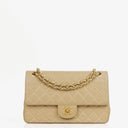 Chanel Medium Classic Quilted Lambskin Double Flap Bag With 24K Gold-Plated Hardware