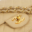 Chanel Medium Classic Quilted Lambskin Double Flap Bag With 24K Gold-Plated Hardware
