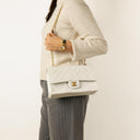 Chanel Medium Classic Quilted Lambskin Double Flap Bag With 24K Gold-Plated Hardware