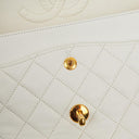 Chanel Medium Classic Quilted Lambskin Double Flap Bag With 24K Gold-Plated Hardware