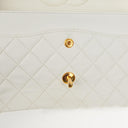 Chanel Medium Classic Quilted Lambskin Double Flap Bag With 24K Gold-Plated Hardware