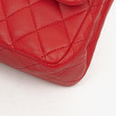 Chanel Medium Classic Red Quilted Leather Double Flap Bag With Gold-Tone Hardware