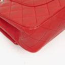 Chanel Medium Classic Red Quilted Leather Double Flap Bag With Gold-Tone Hardware