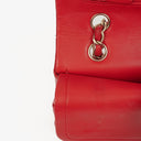 Chanel Medium Classic Red Quilted Leather Double Flap Bag With Gold-Tone Hardware