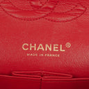 Chanel Medium Classic Red Quilted Leather Double Flap Bag With Gold-Tone Hardware