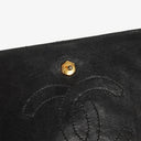 Chanel Medium Classic Single Flap Bag Black Chevron Quilted Lambskin 24K Gold-Plated Hardware