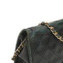 Chanel Medium Classic Single Flap Bag Black Quilted Lambskin 24K Gold-Plated Hardware