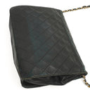Chanel Medium Classic Single Flap Bag Black Quilted Lambskin 24K Gold-Plated Hardware