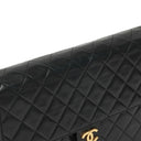 Chanel Medium Classic Single Flap Bag Black Quilted Lambskin 24K Gold-Plated Hardware