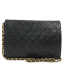 Chanel Medium Classic Single Flap Bag Black Quilted Lambskin With 24K Gold-Plated Hardware