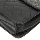 Chanel Medium Classic Single Flap Bag Black Quilted Lambskin With 24K Gold-Plated Hardware