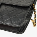 Chanel Medium Classic Single Flap Bag Black Quilted Lambskin With 24K Gold-Plated Hardware