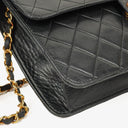 Chanel Medium Classic Single Flap Bag Black Quilted Lambskin With 24K Gold-Plated Hardware