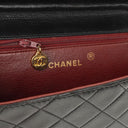 Chanel Medium Classic Single Flap Bag Black Quilted Lambskin With 24K Gold-Plated Hardware