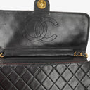 Chanel Medium Classic Single Flap Bag Black Quilted Lambskin With 24K Gold-Plated Hardware