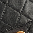 Chanel Medium Classic Single Flap Bag Black Quilted Lambskin With 24K Gold-Plated Hardware