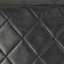 Chanel Medium Classic Single Flap Bag Black Quilted Lambskin With 24K Gold-Plated Hardware