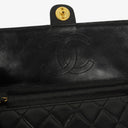 Chanel Medium Classic Single Flap Bag Black Quilted Lambskin With 24K Gold-Plated Hardware