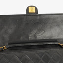 Chanel Medium Classic Single Flap Bag Black Quilted Lambskin With 24K Gold-Plated Hardware