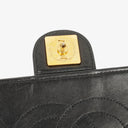 Chanel Medium Classic Single Flap Bag Black Quilted Lambskin With 24K Gold-Plated Hardware