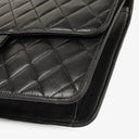 Chanel Medium Classic Single Flap Bag Black Quilted Lambskin With 24K Gold-Plated Hardware