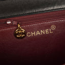 Chanel Medium Classic Single Flap Bag Black Quilted Lambskin With 24K Gold-Plated Hardware