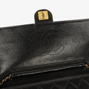 Chanel Medium Classic Single Flap Bag Black Quilted Lambskin With 24K Gold-Plated Hardware