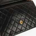 Chanel Medium Classic Single Flap Bag Black Quilted Lambskin With 24K Gold-Plated Hardware