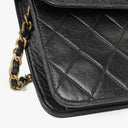 Chanel Medium Classic Single Flap Bag Black Quilted Lambskin With 24K Gold-Plated Hardware